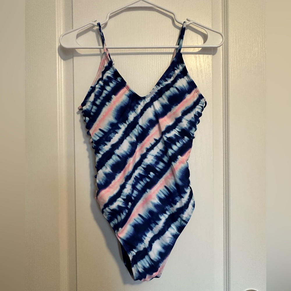 Arizona Love Blue and Pink Tie-Dye One Piece Swimsuit